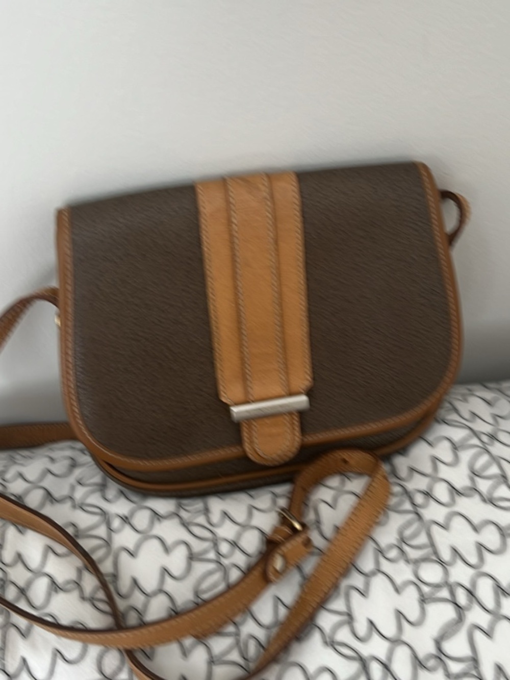 Vintage  Lancel Leather small cross body bag